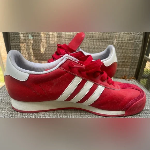 Adidas Samoa Red Scarlet White Sz 11 - Picture 8 of 8
